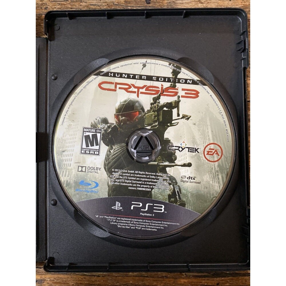 Crysis 3 (Sony PlayStation 3, 2013 PS3) Disc Only GameStop Box